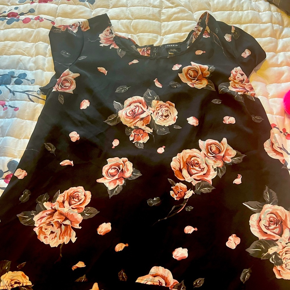 Floral high low top